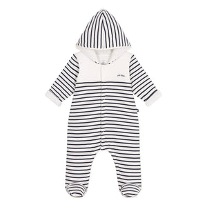 Petit Bateau - Manta piloto de algodón orgánico | Azul marino