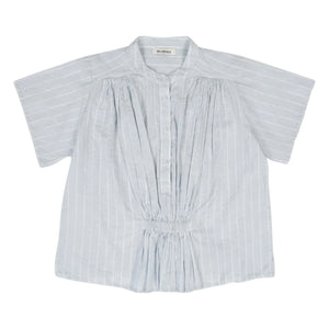 BELLEPIECE - Blusa de rayas Patrizia Cotton | Azul claro