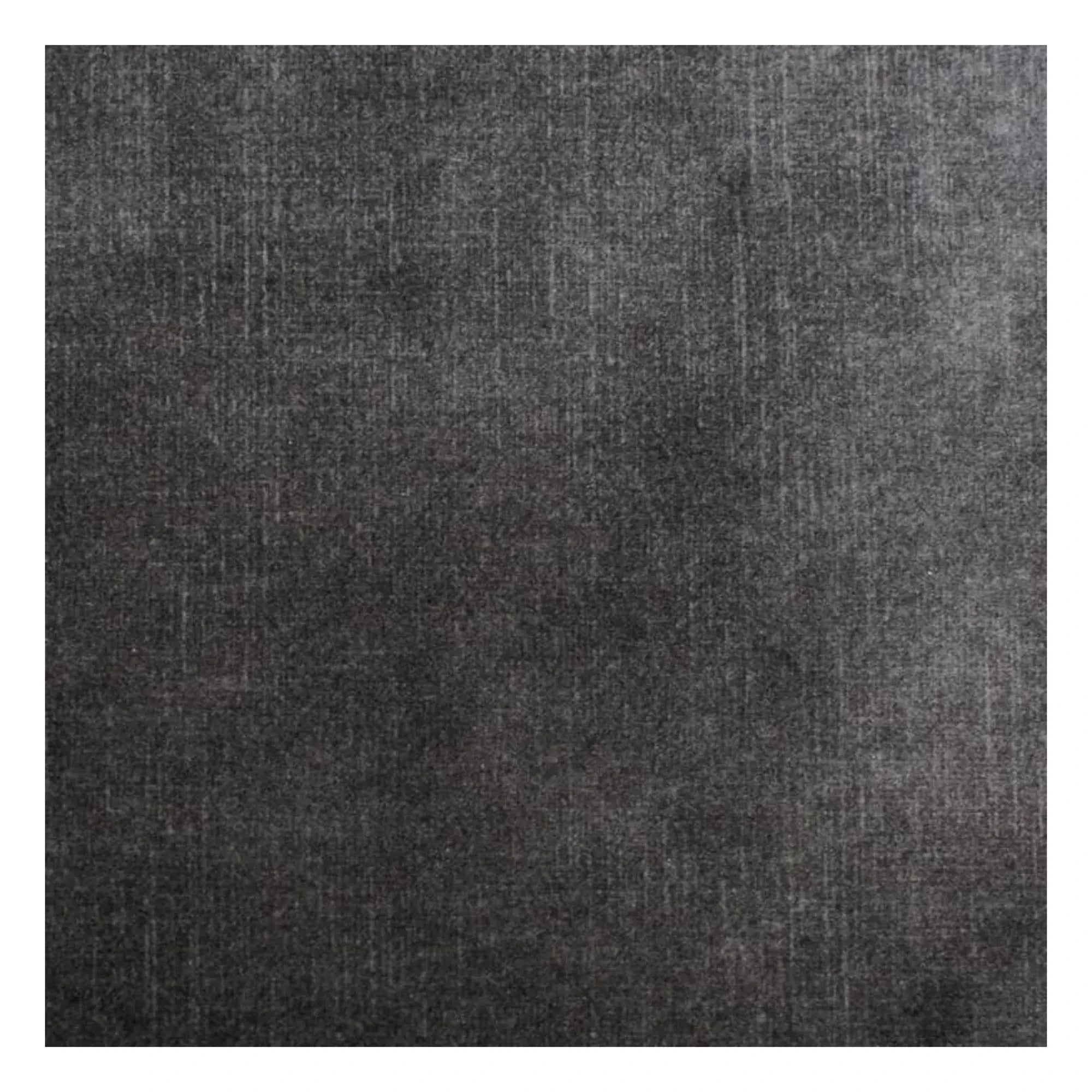 Sofá de terciopelo cepillado Panac Edition - Bellechasse para 4 personas - 275 cm | Gris carbón