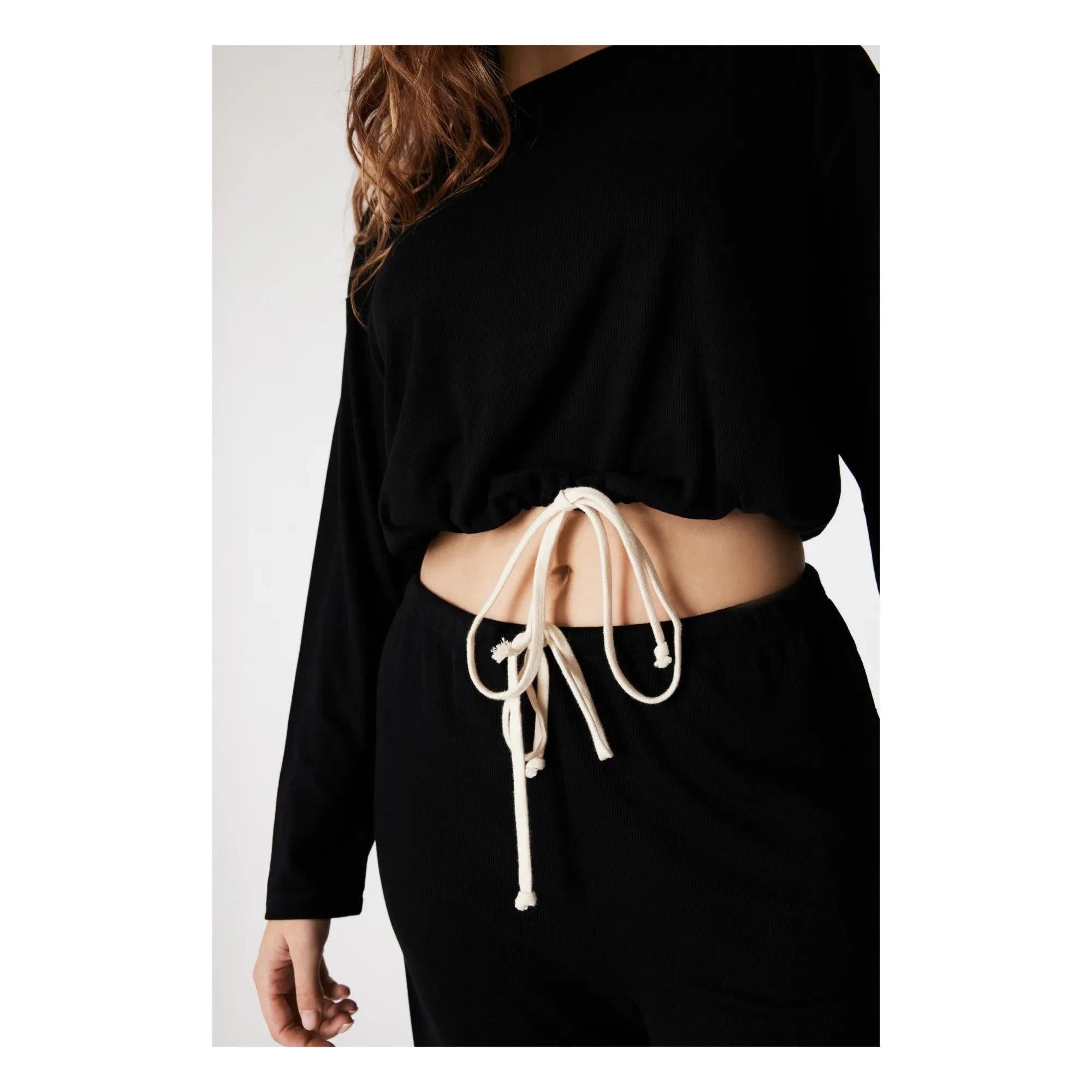 Icone - Parte de arriba de pijama Elise | Negro