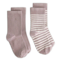 Gray Label - Set de 2 pares de calcetines de algodón orgánico | Ciruela
