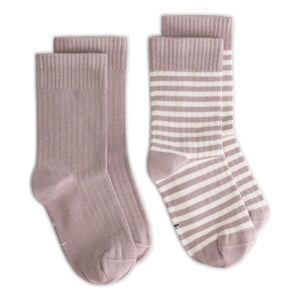 Gray Label - Set de 2 pares de calcetines de algodón orgánico | Ciruela