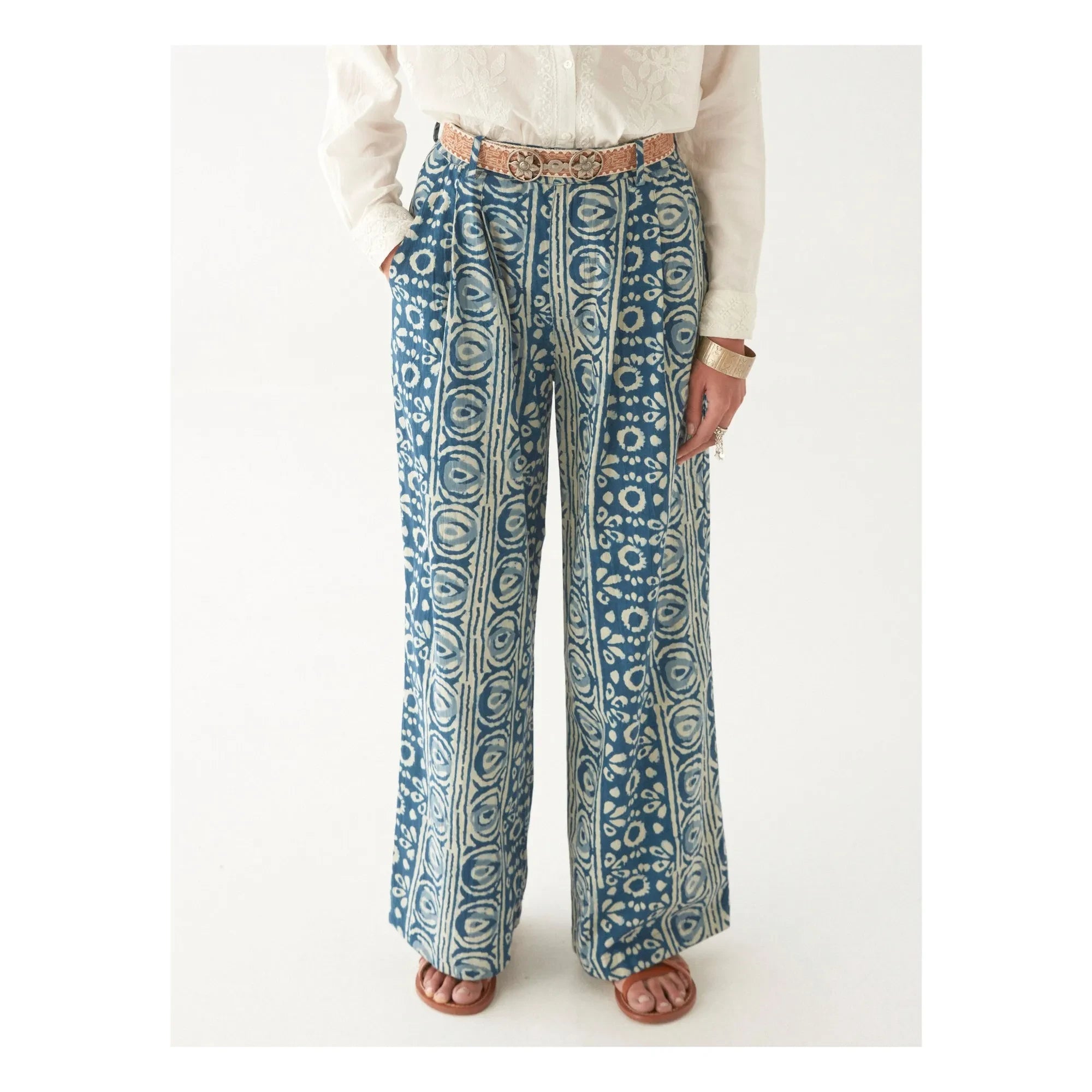 Maison Hotel - Pantalones Giselle Oceano Mare | Azul