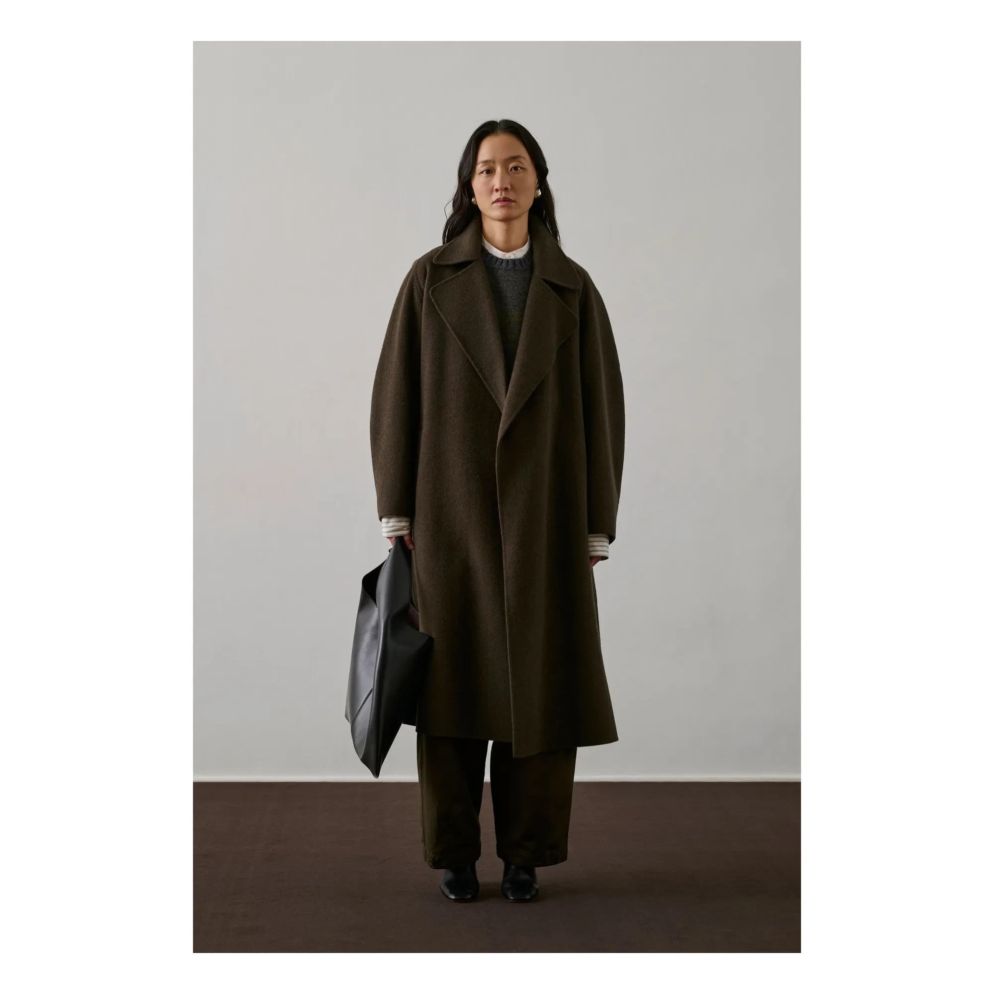 Soeur - Harvard Lana de chaqueta | Caqui-marrón