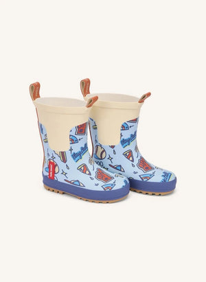 Hello Hossy - Botas de lluvia con juego de béisbol | Azul