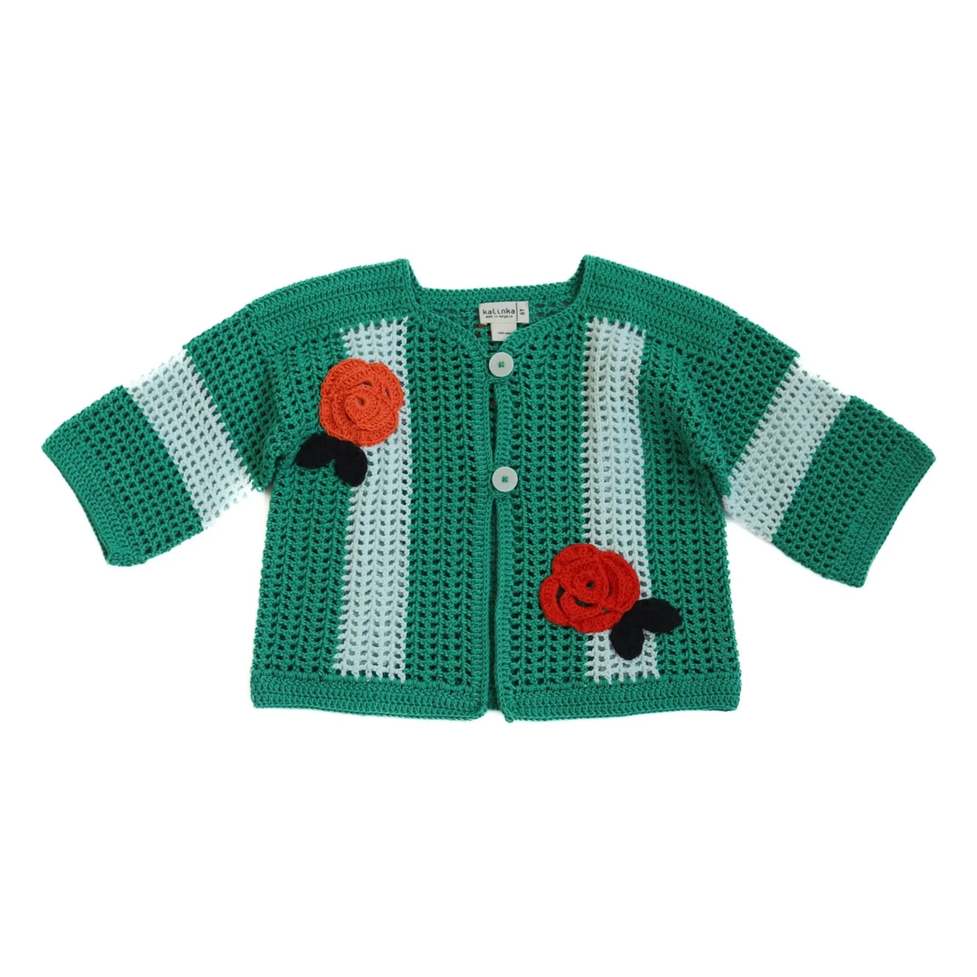 Kalinka - Chaqueta de ganchillo Penélope | Verde