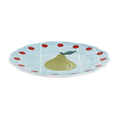 Bitossi - Plato perla | Azul claro