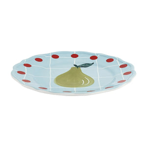 Bitossi - Plato perla | Azul claro