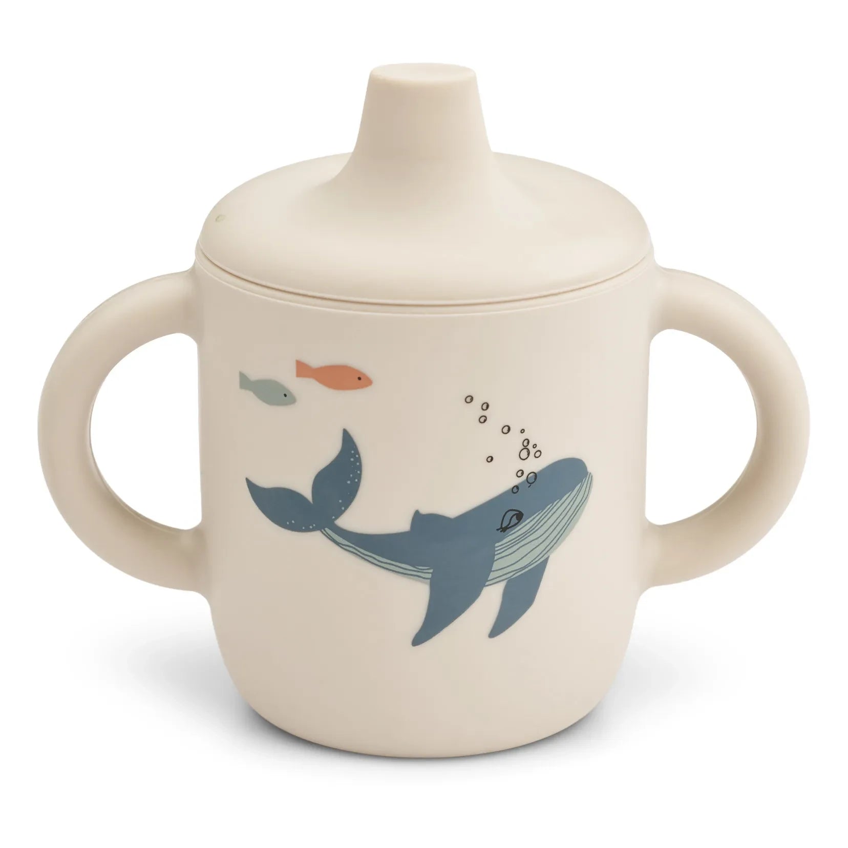 Liewood - Vaso de aprendizaje de silicona Neil | Criaturas marinas/Color arena