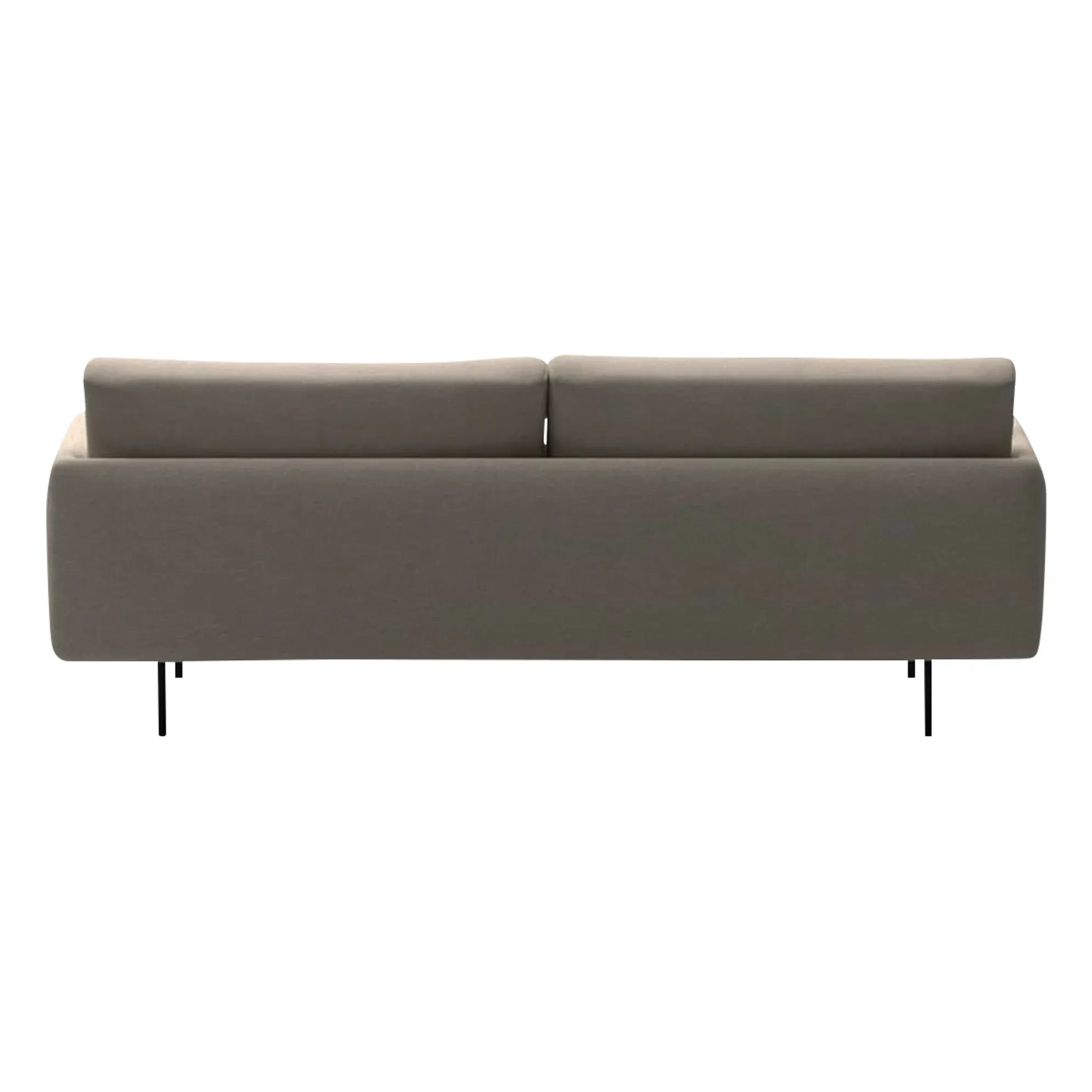 Panac Edition - Sofá de tres plazas de terciopelo bruto Isly - 205 cm | Caqui