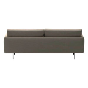 Panac Edition - Sofá de tres plazas de terciopelo bruto Isly - 205 cm | Caqui