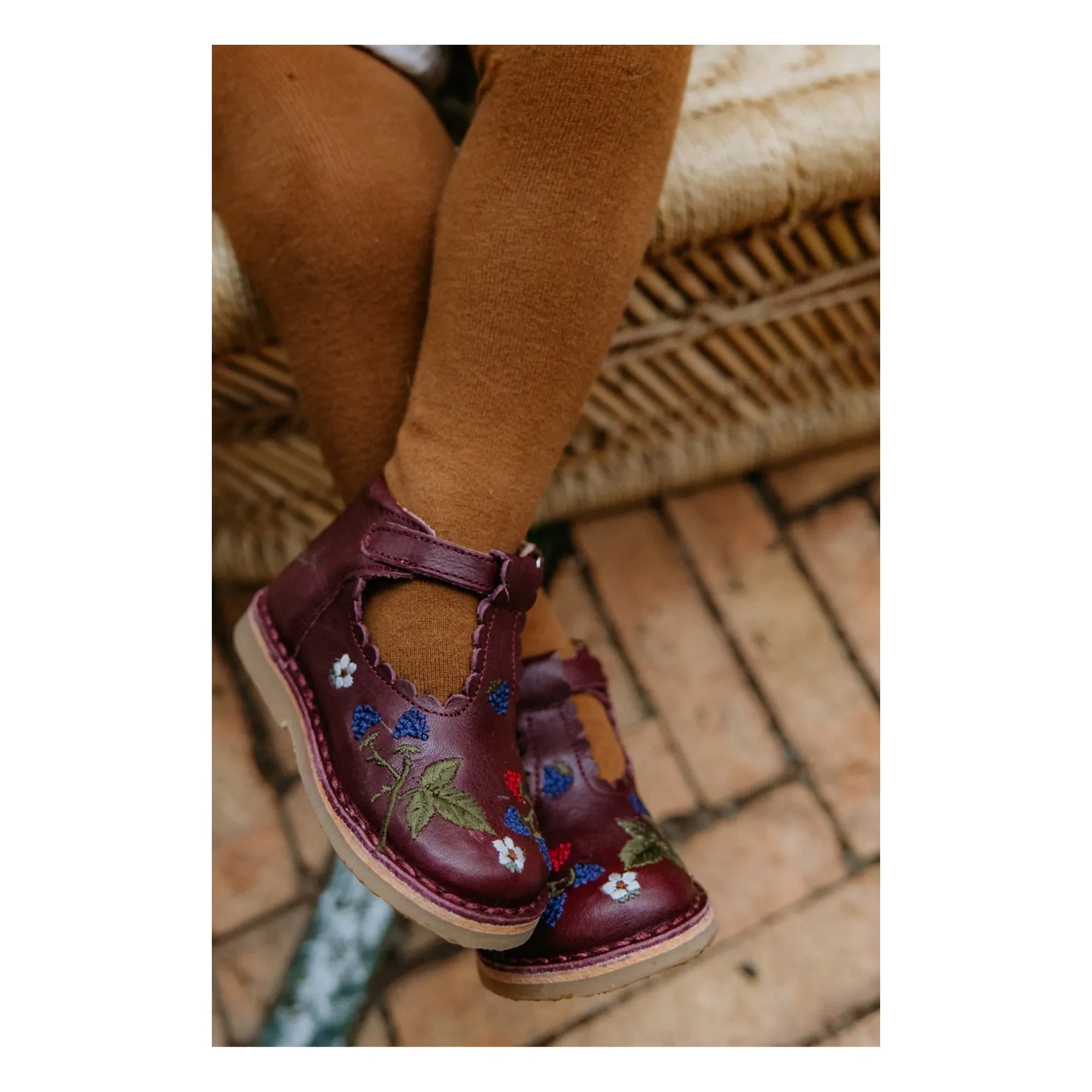 Petit Nord - Zapatos T-Bar Para Bebés de Pies Anchos - Colección Uniqua | Ciruela
