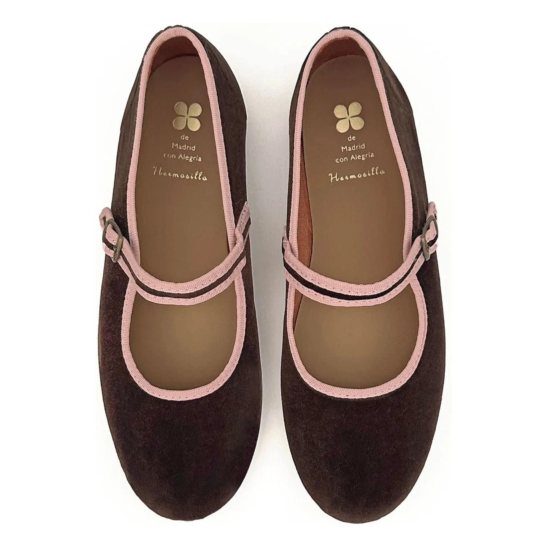 Hermosilla - Bailarinas de terciopelo de León - Colección para mujer | Chocolate