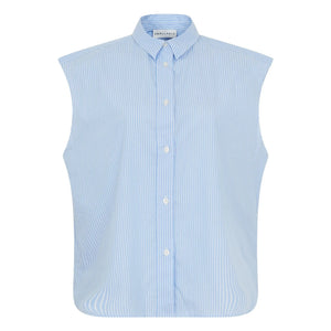 Smallable Woman - Laura Camisa sin mangas a rayas | Azul claro