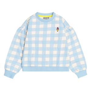 Tumble N'Dry - Sudadera oversize Breese Vichy Algodón orgánico | Azul claro