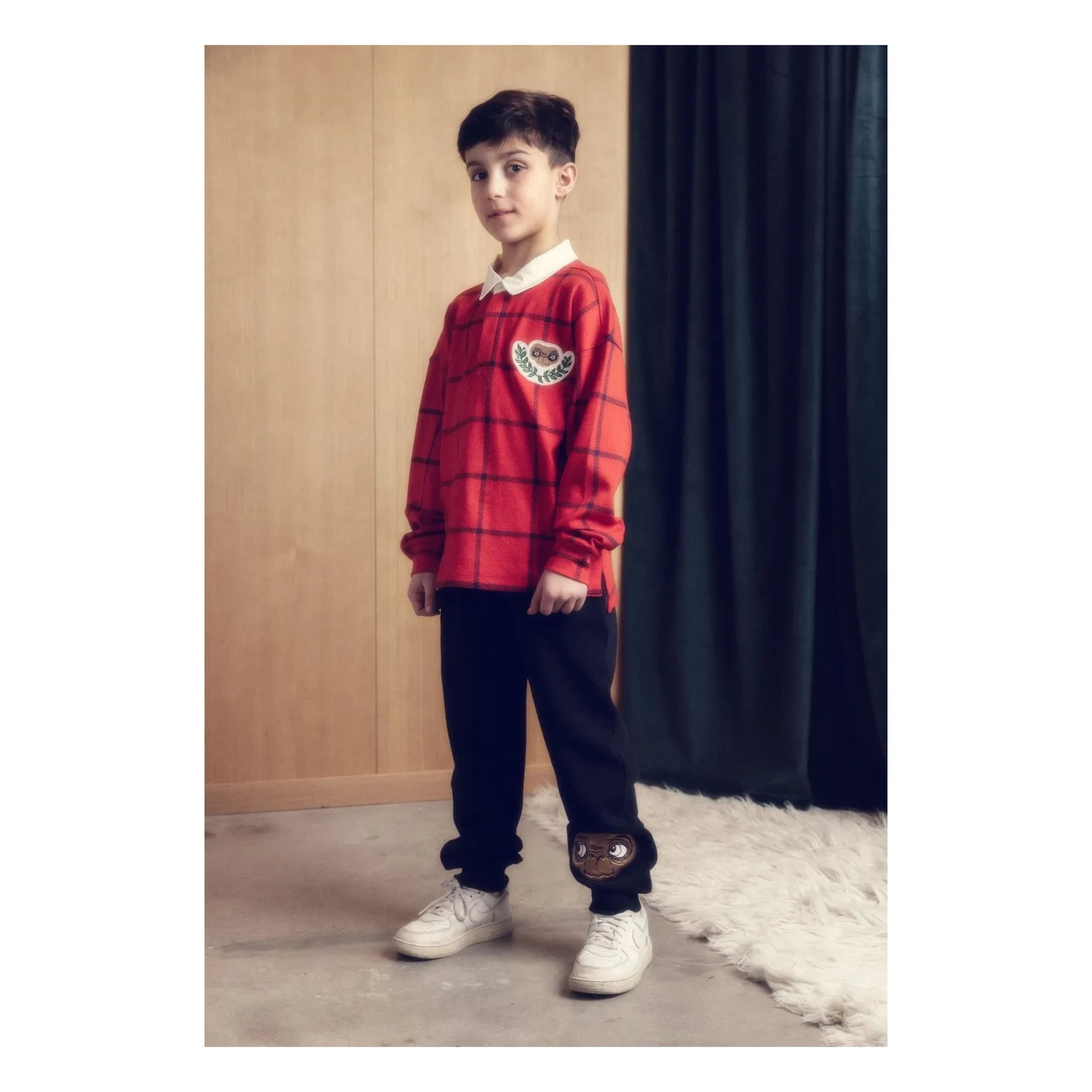 Mini Rodini - Pantalón de chándal E.T. Algodón orgánico | Negro