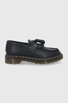 Mocasín de cuero con pespuntes amarillos Adrian de Dr. Martens