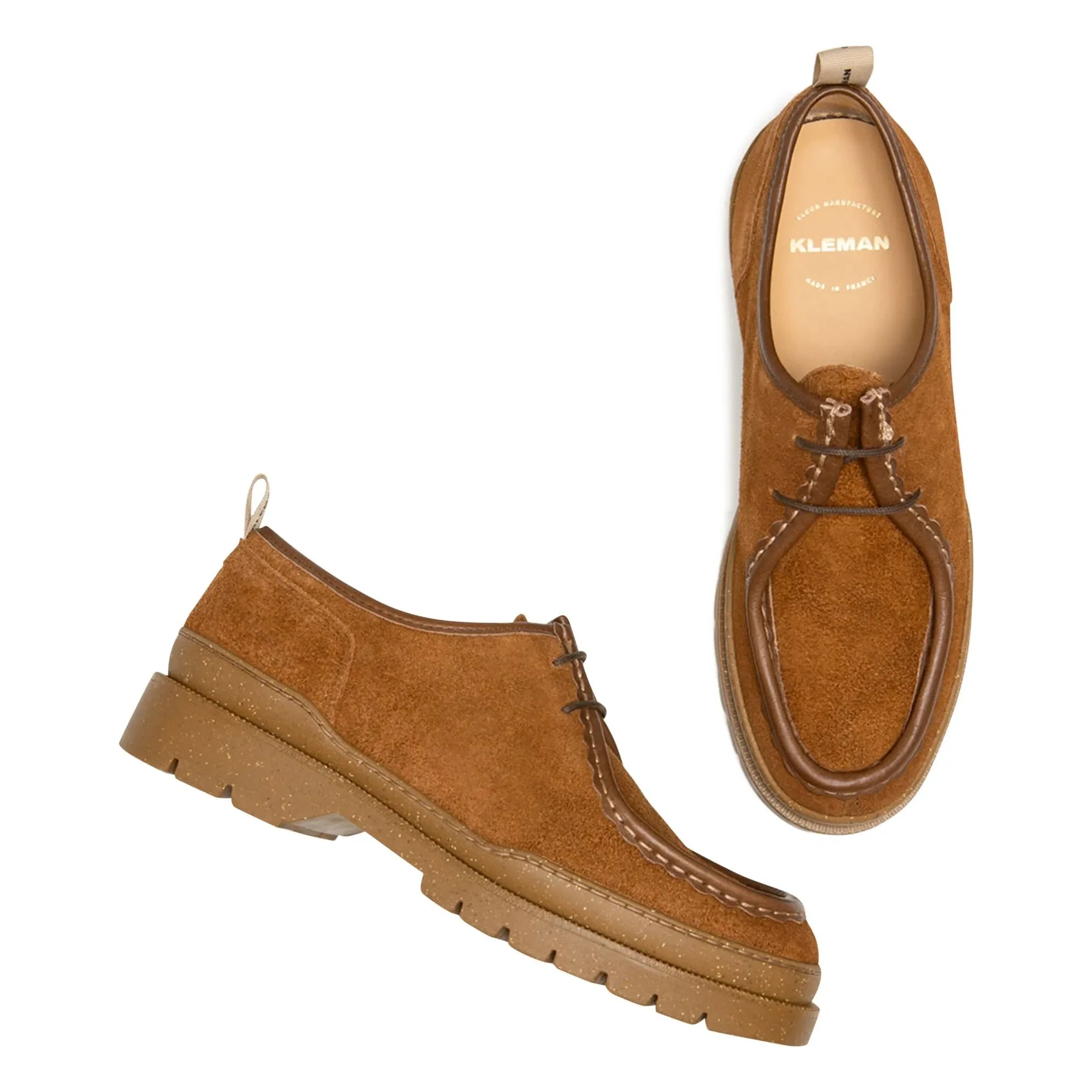 Kleman - Zapatos Derby Major VP OAK 2 Velours | Marrón