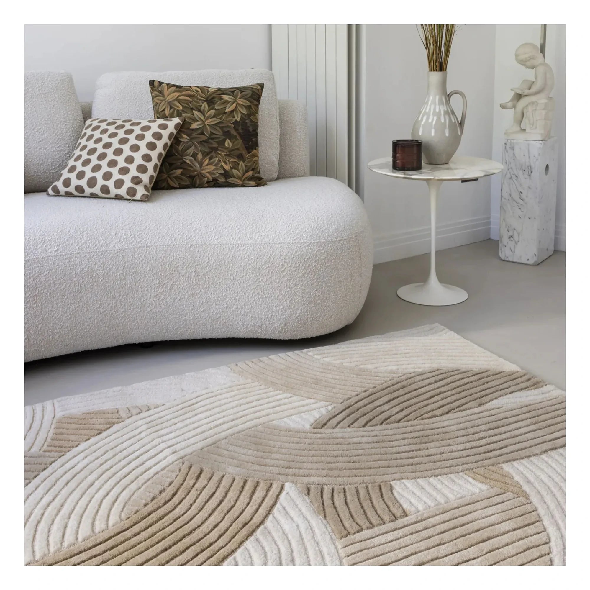Alfombra de lana Edito - Canopée | Beige