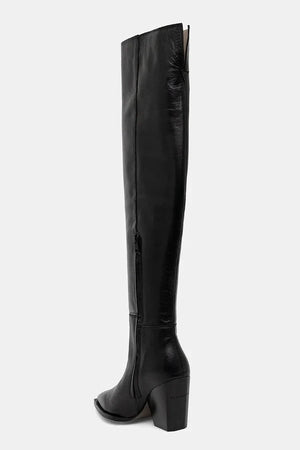 Botín de piel AllSaints Reina Zip