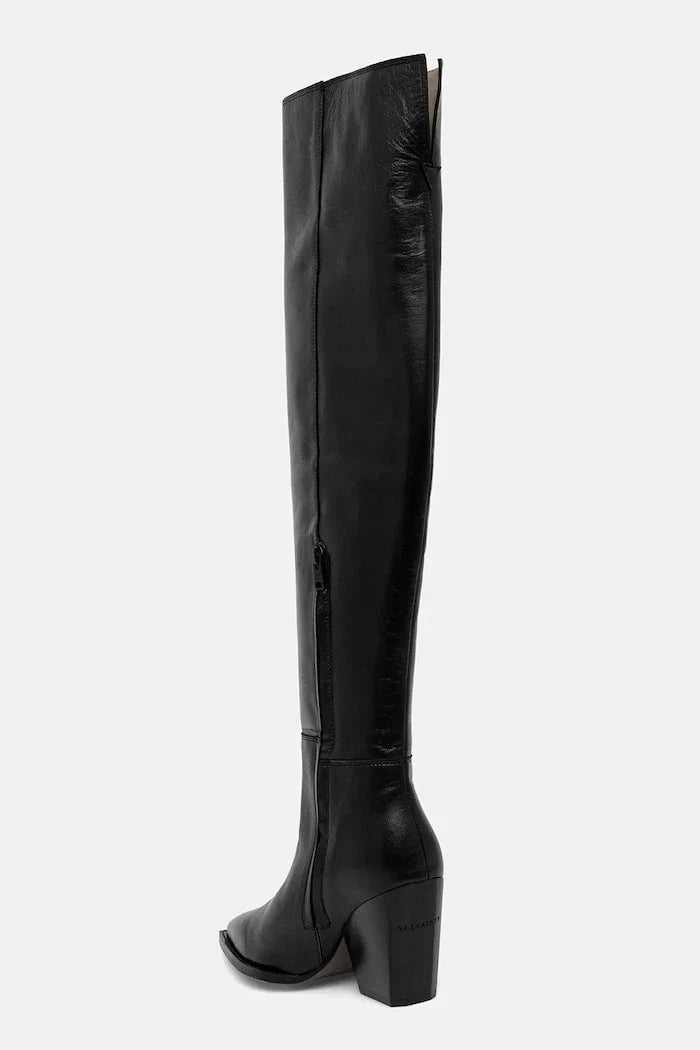 Botín de piel AllSaints Reina Zip