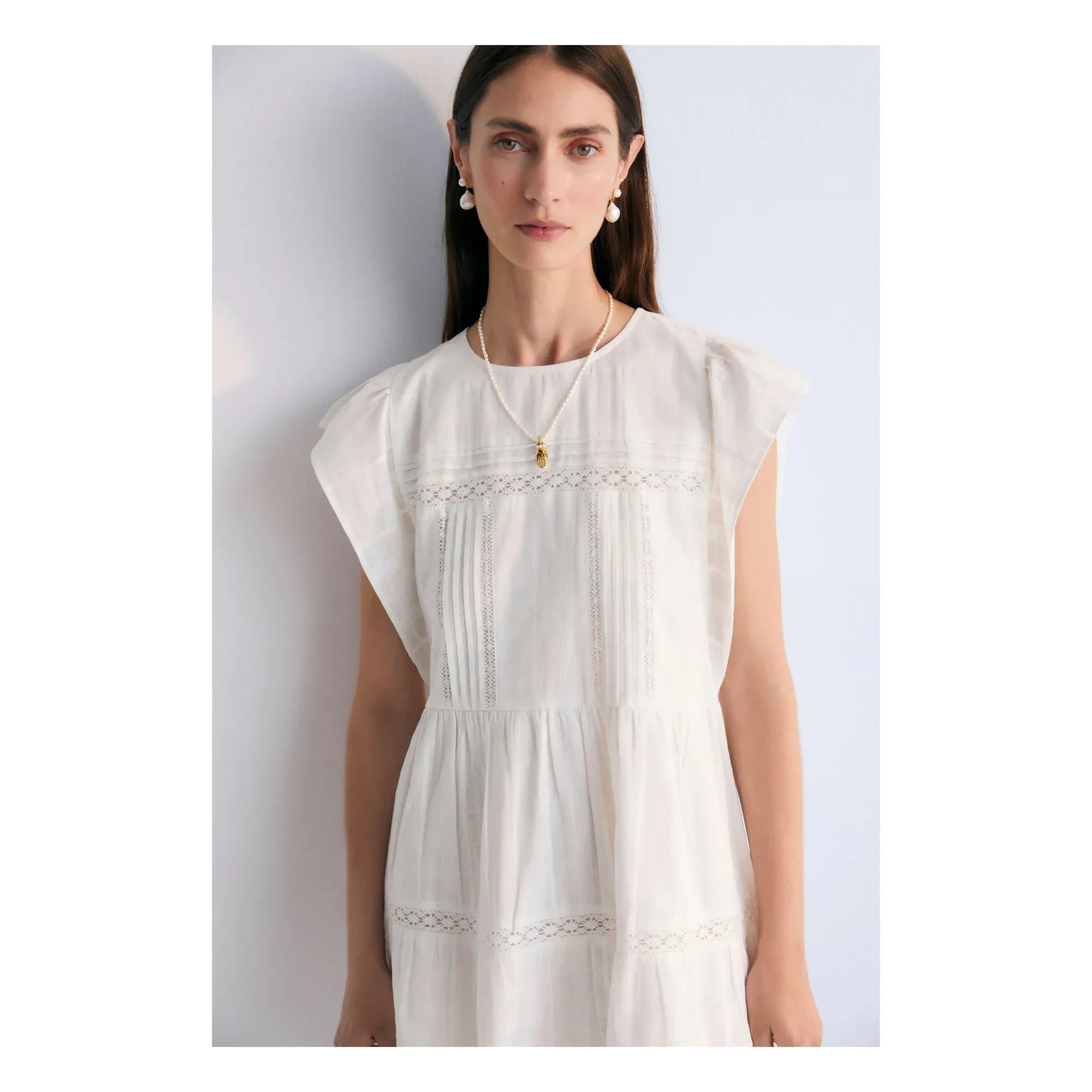 the new society - Vestido Corfu - Colección para mujer | Blanco