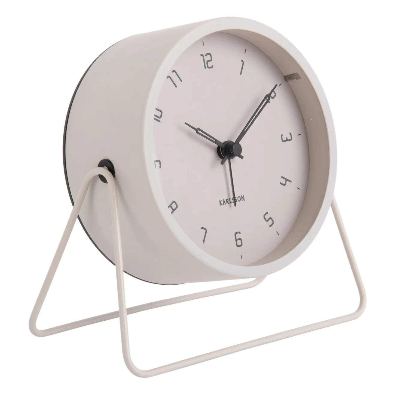 Present Time - Reloj despertador de acero Stark | Gris