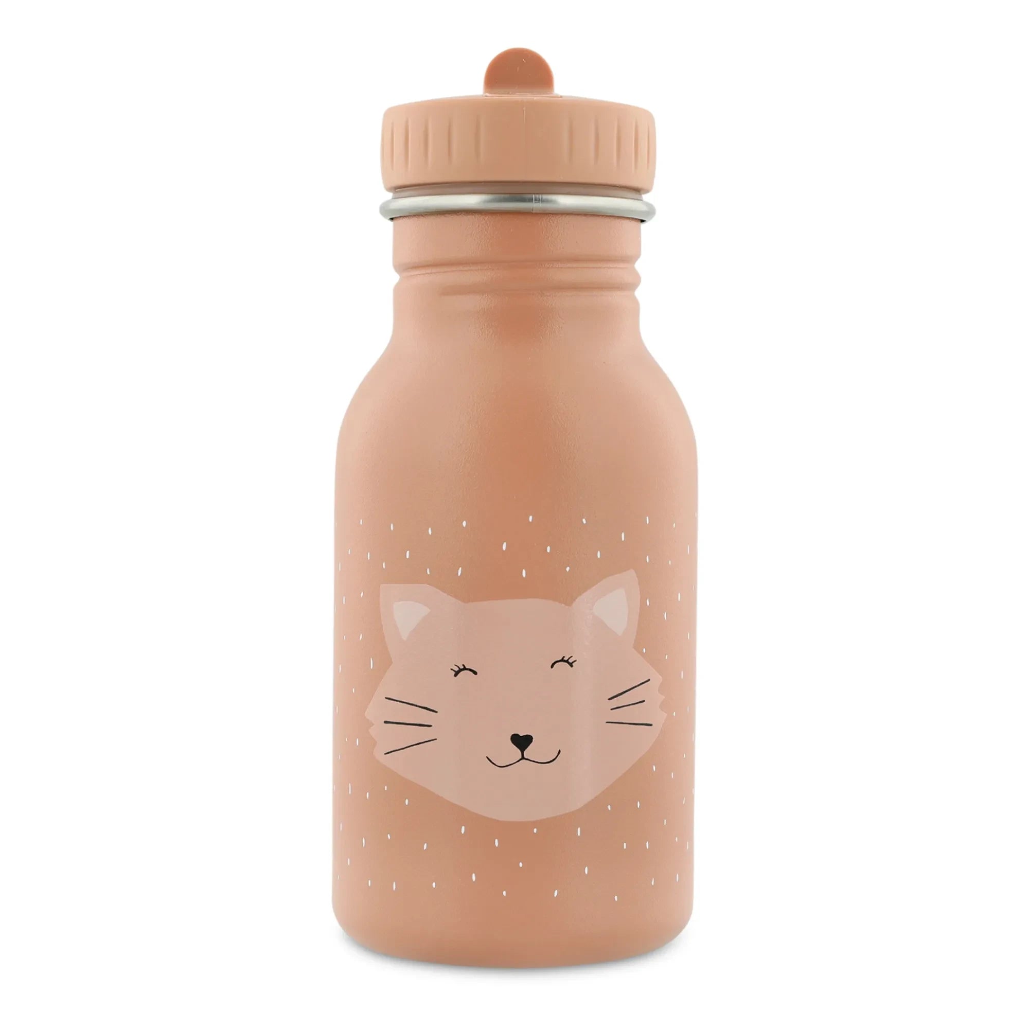 Trixie - Botella de Agua Mrs. Cat de 350ml | Rosa Claro