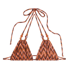 Icone - Brigitte Chevron Parte Superior de Bikini | Melocotón