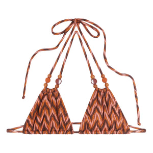 Icone - Brigitte Chevron Parte Superior de Bikini | Melocotón