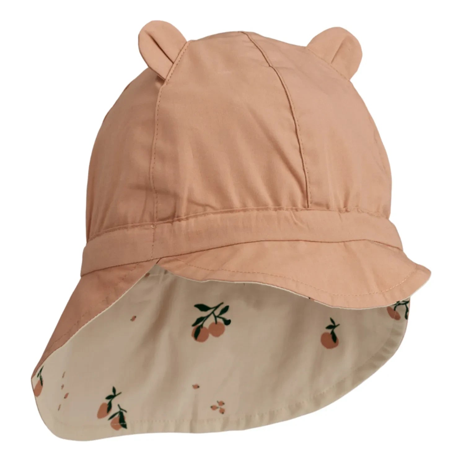 Liewood - Gorro Reversible para Bebé de Algodón Orgánico Gorm | Rosa Claro