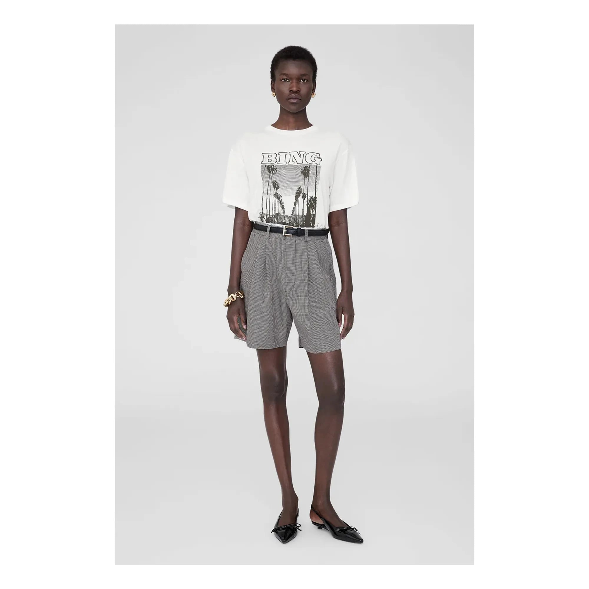 Anine Bing - Camiseta Louis | Blanco