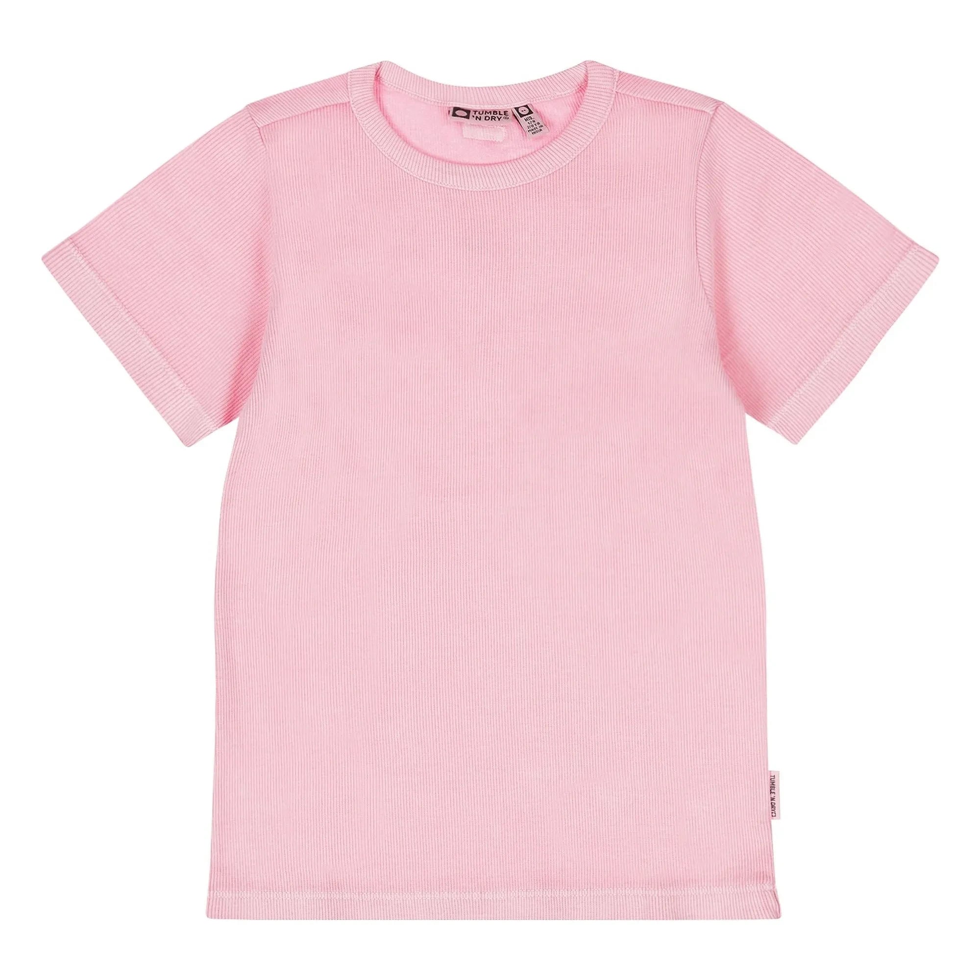 Tumble N'Dry - Camiseta con relieve, algodón orgánico vivo | Rosa