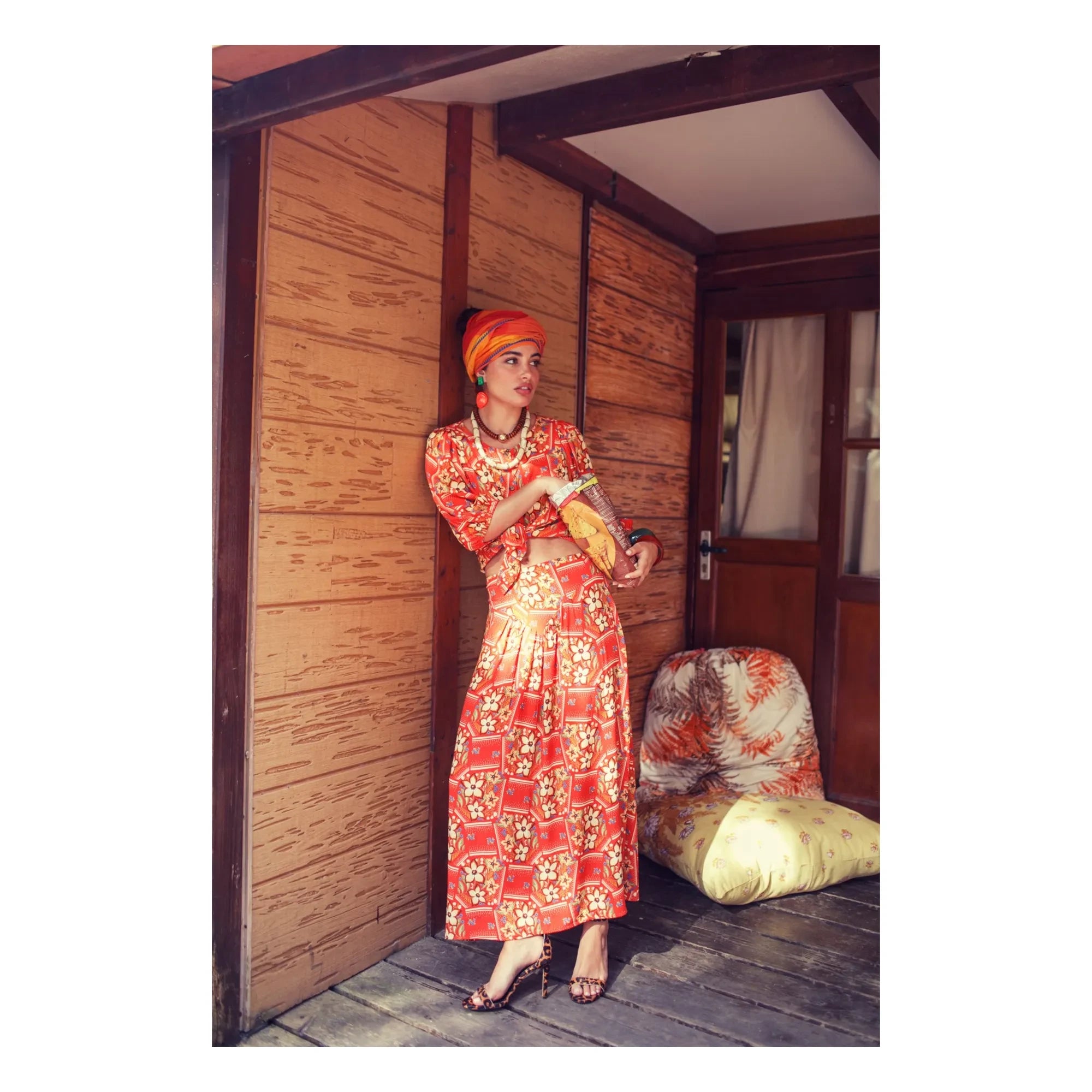 Sisters Department - Falda Estampado Floral | Rojo