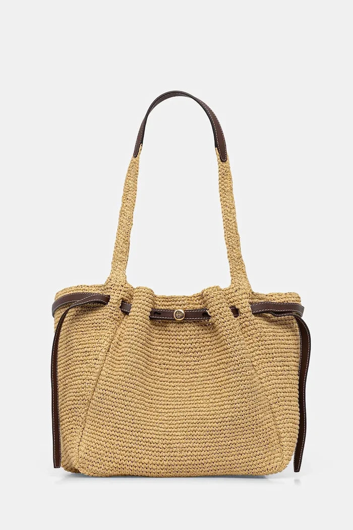 Bolso shopper Romy de Tory Burch para mujer con material de punto