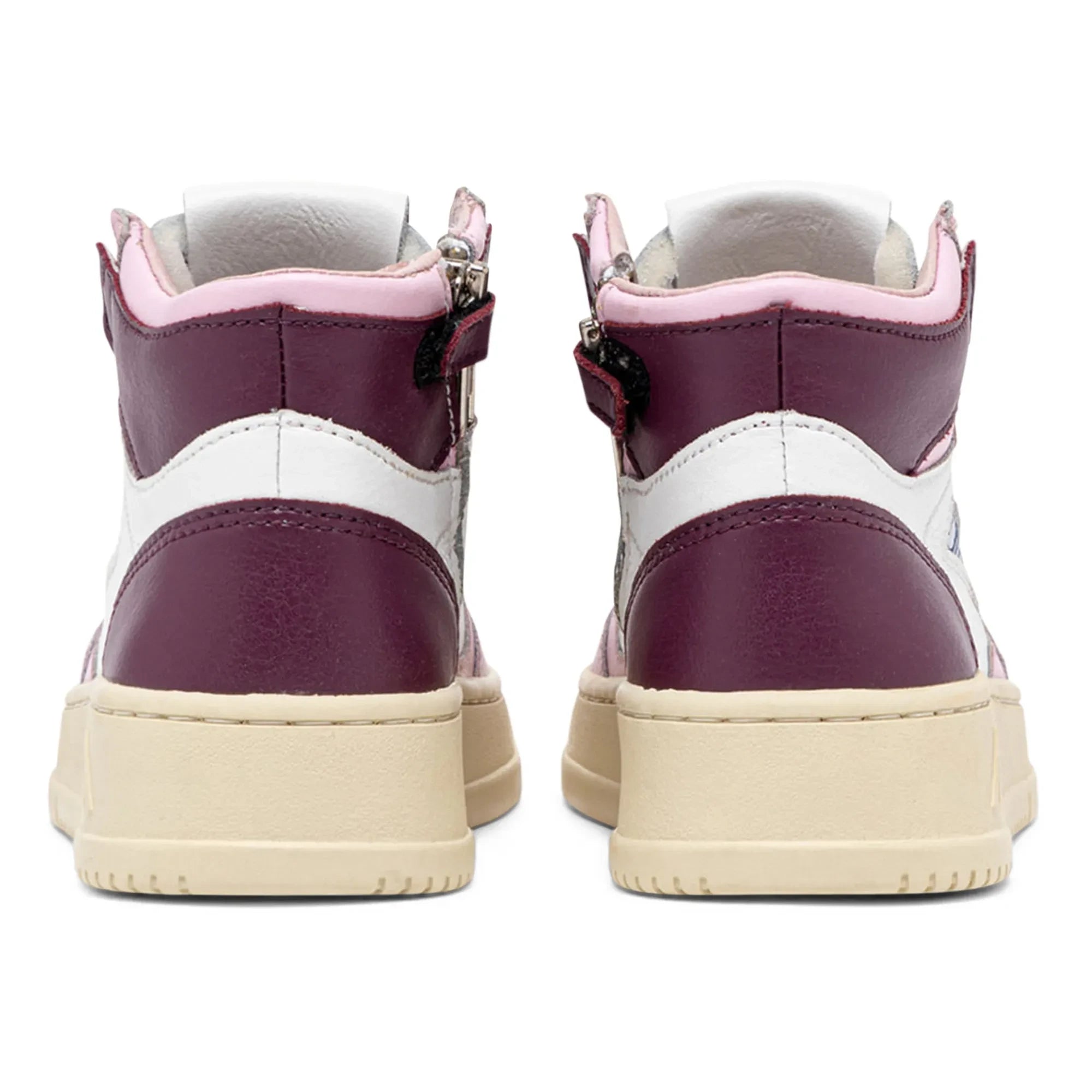 Autry - Zapatillas deportivas de cuero de media caña Medalist bicolor para niños | Rosas