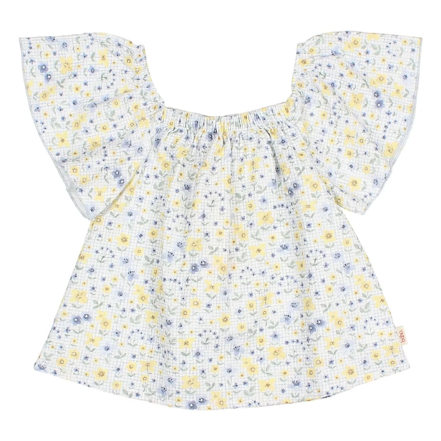 Búho - Blusa de chintz floreada | Azul claro