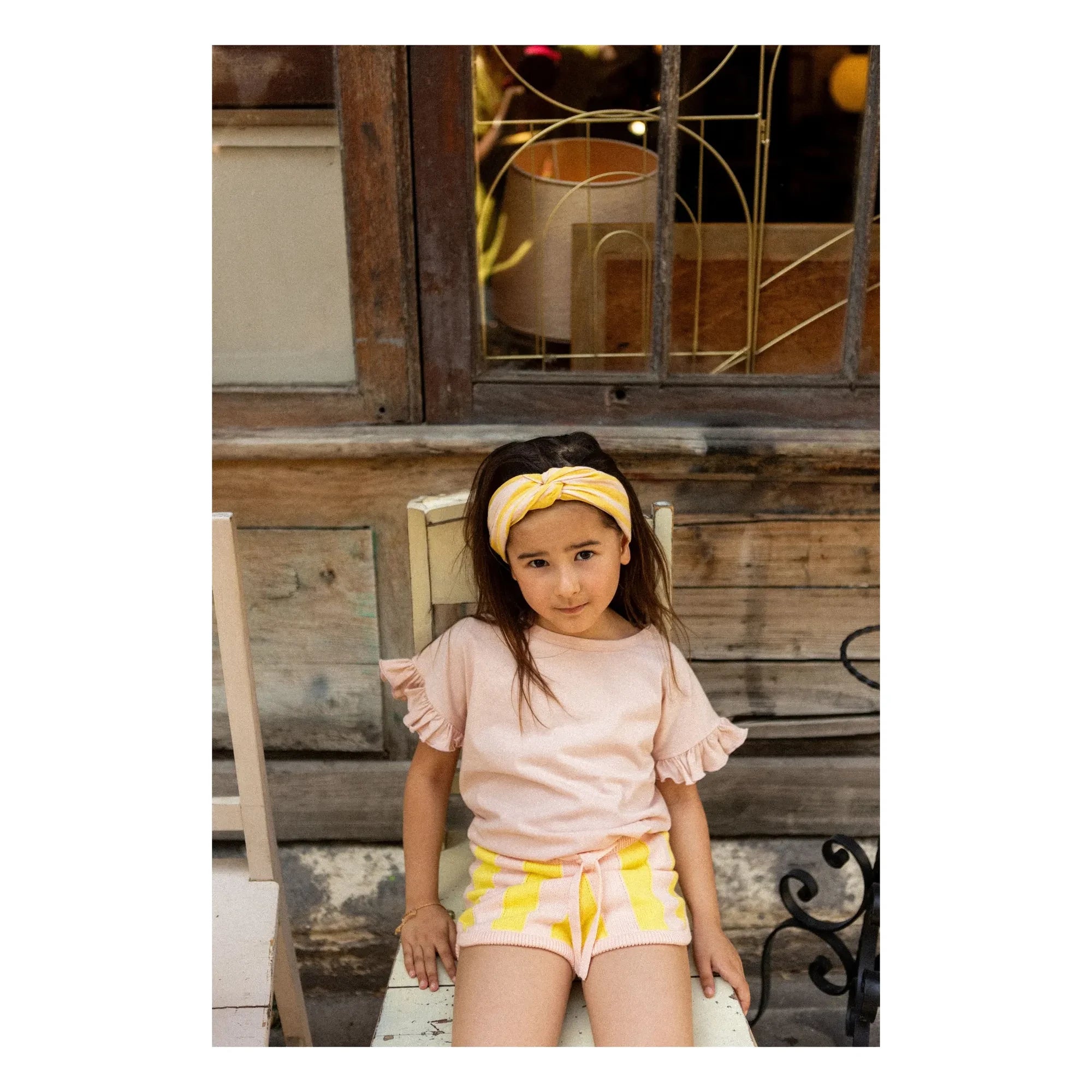 Louis Louise - Diadema de rayas Francesca | Amarillo