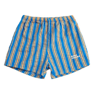 Bobo Choses - Pantalón Corto de Bebé de Rayas Azul