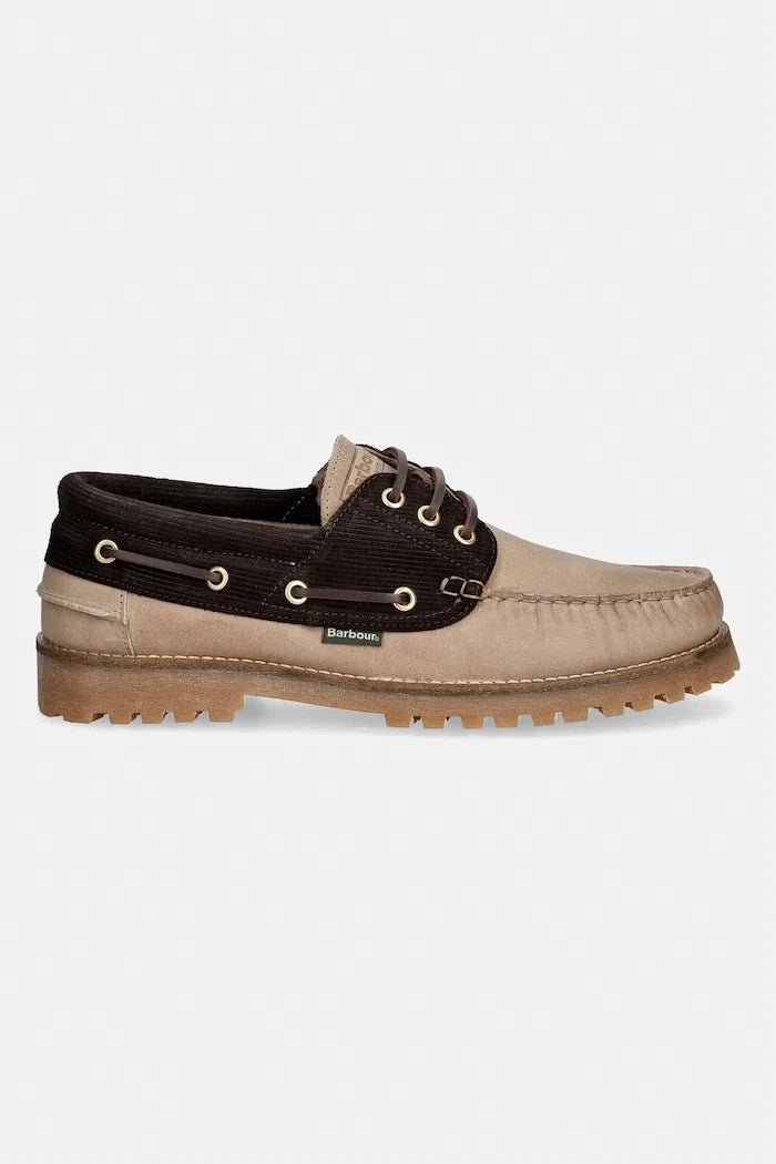 Mocasín de cubierta de cuero Barbour para hombre