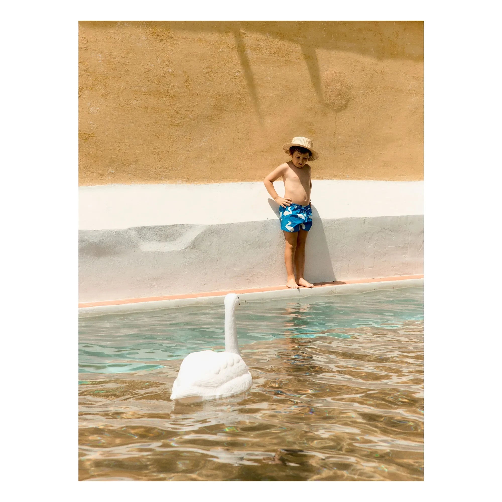 Tinycottons - Bañador Swans azul