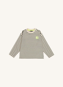Tumble N'Dry - Camiseta de algodón orgánico a rayas Chester | Crema