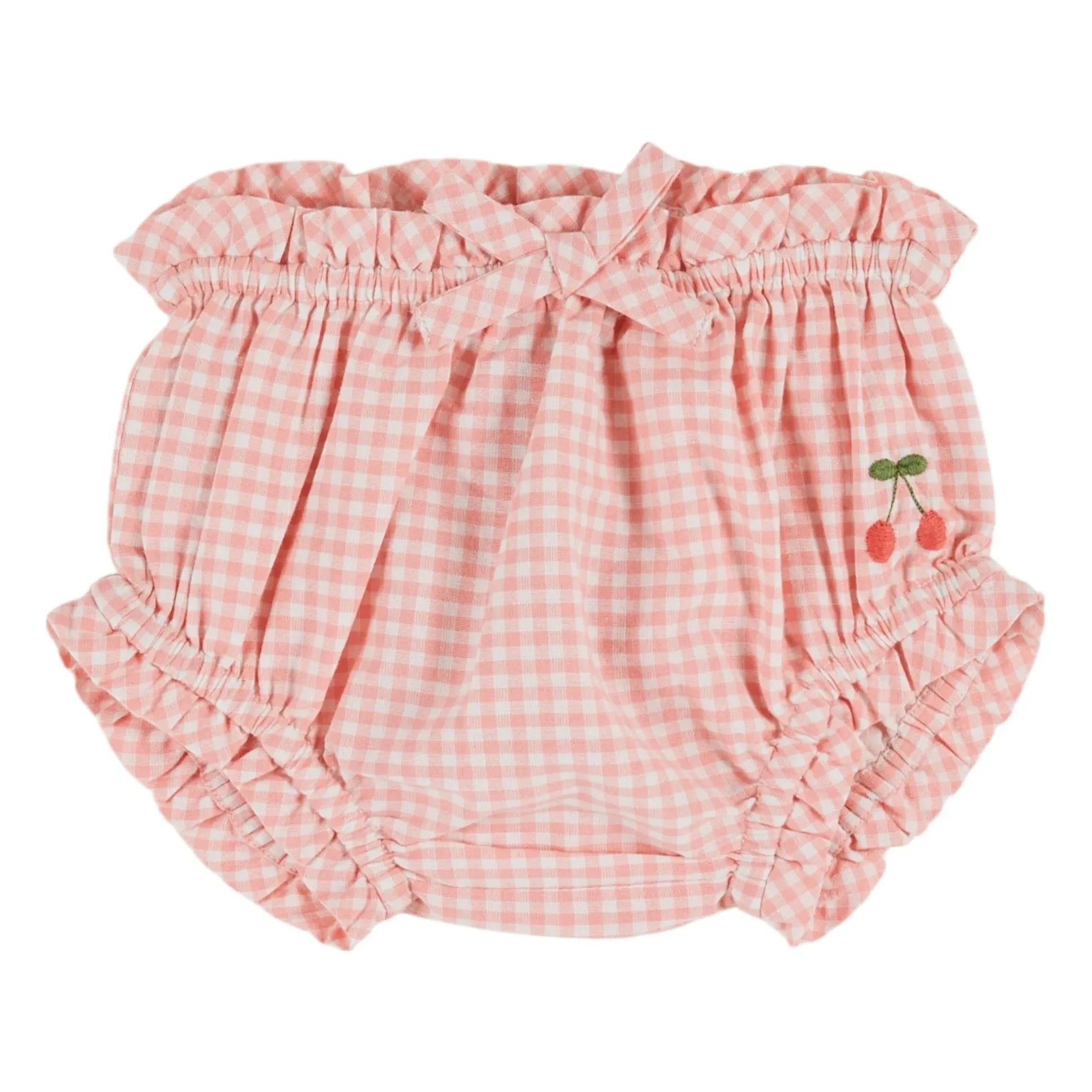 Emile et Ida - Braga de Algodón Orgánico con Estampado Vichy | Rosa