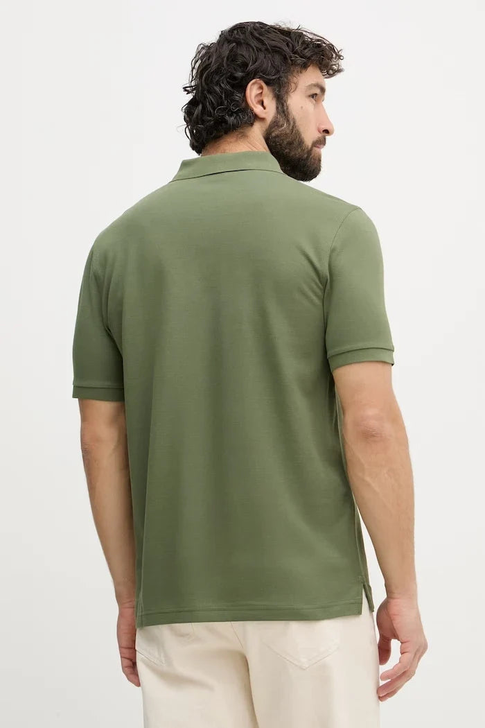 Camiseta de algodón para hombre con cuello tipo Gant