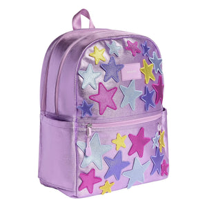 State Bags - Mochila de doble bolsillo Kane Iridescent Stars | Rosa