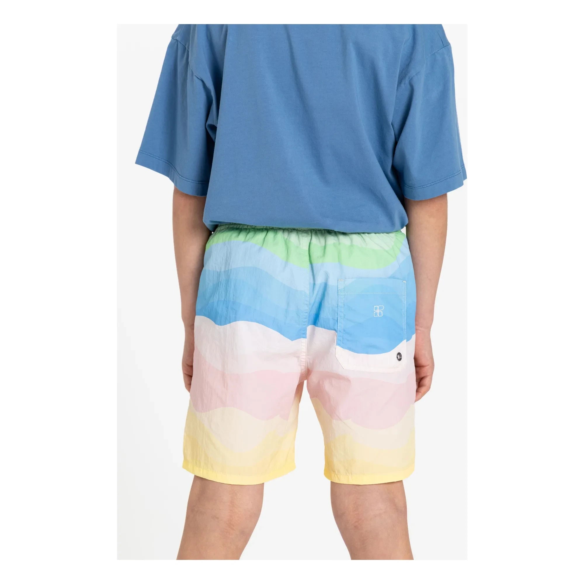Camiseta de algodón orgánico Nils para niño de Smallable | Azul real