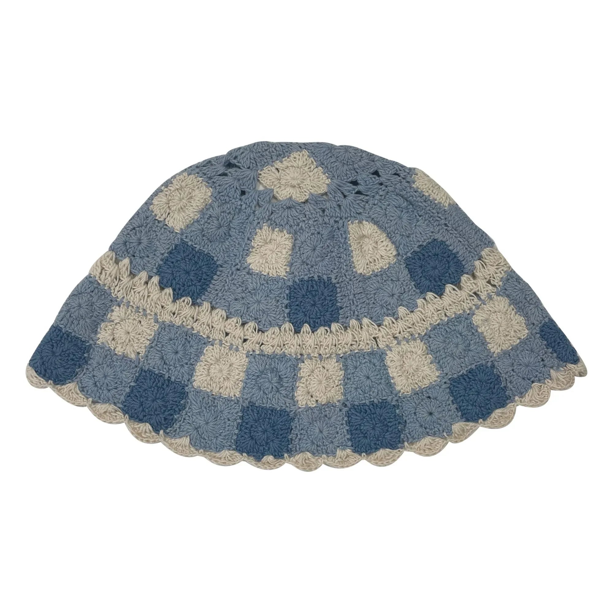 Emile et Ida - Sombrero de ganchillo Vichy | Azul