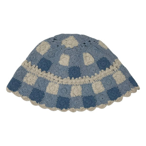 Emile et Ida - Sombrero de ganchillo Vichy | Azul