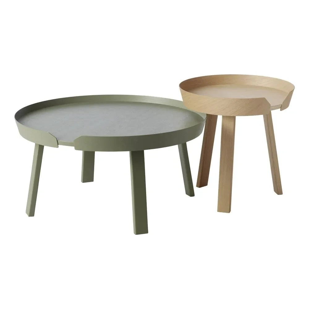Mesa de centro redonda Muuto - verde pálido