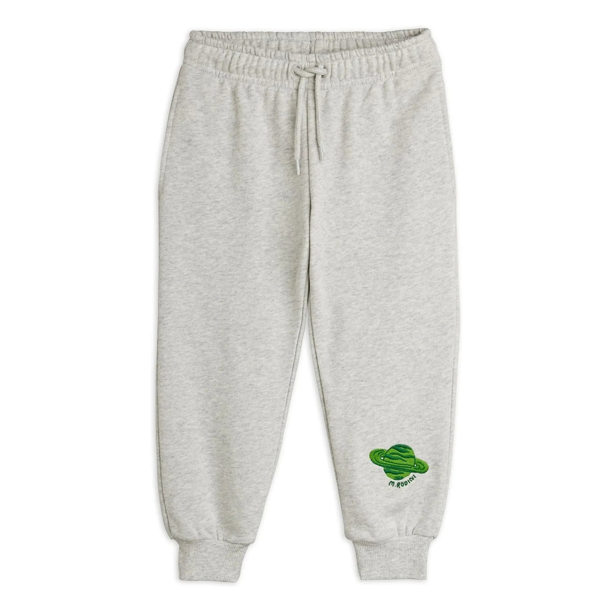 Mini Rodini - Jogger alien de algodón orgánico | Gris jaspeado